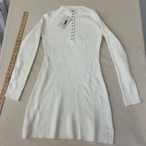 Universal Thread ivory ribbed sweater dress
